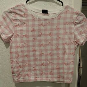 Attitude not included Pink Checkered with bows women’s Small